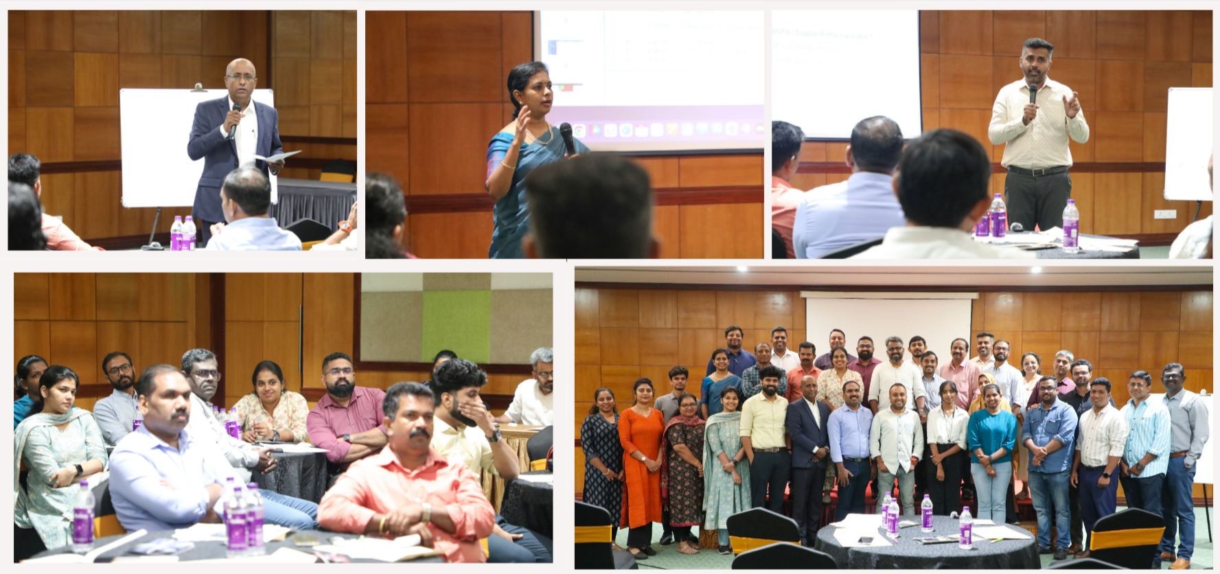 Design Business Success workshop speakers, participants and group photograph at the Monsoon Empress Hotel in Kochi.
