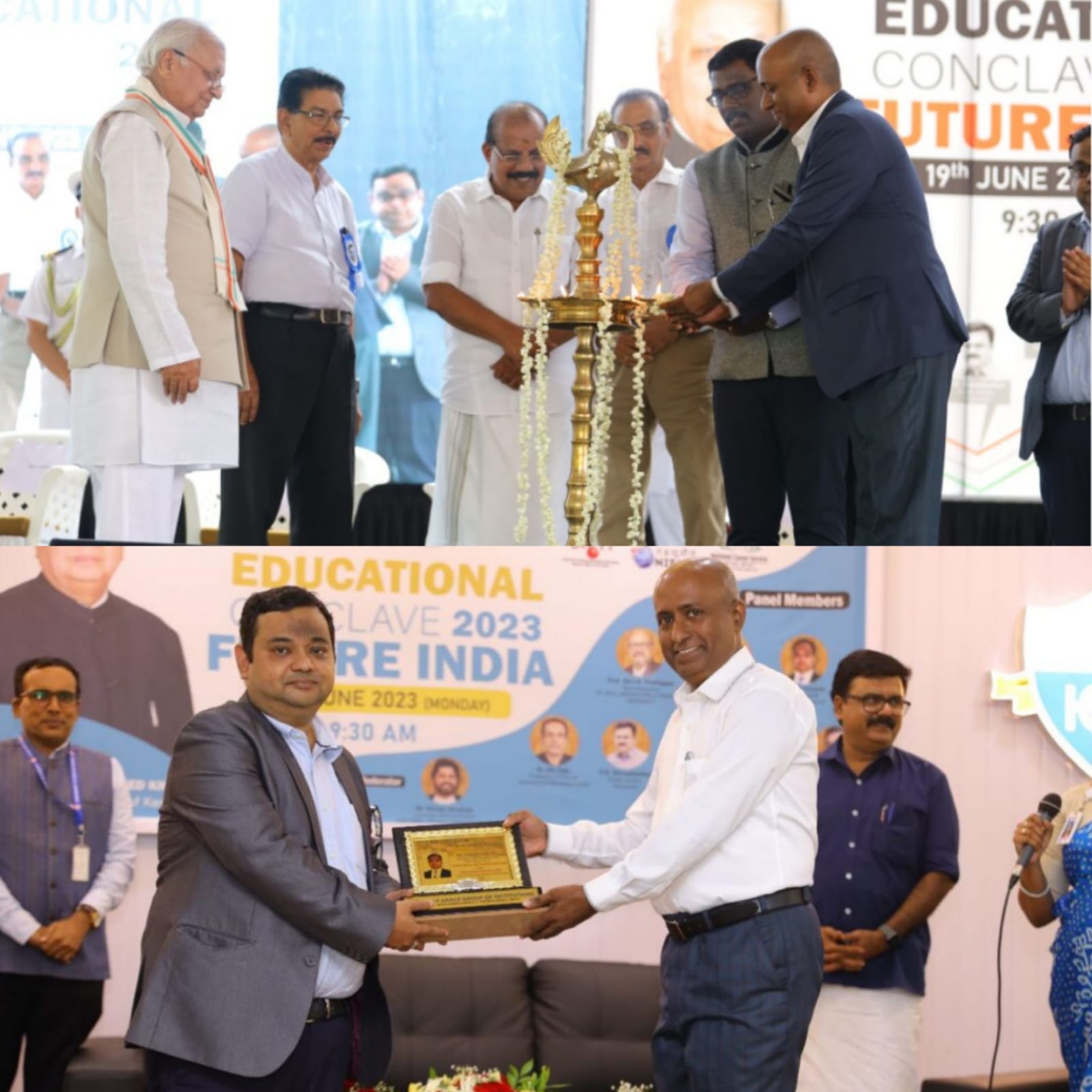Dr. Roy John participating in the Future India education conclave.
